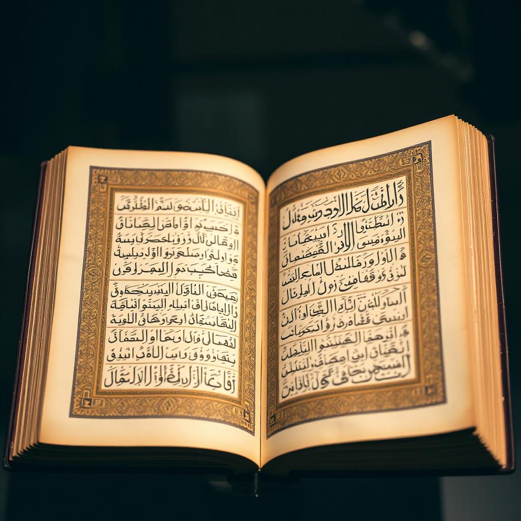 An illuminated Quran manuscript