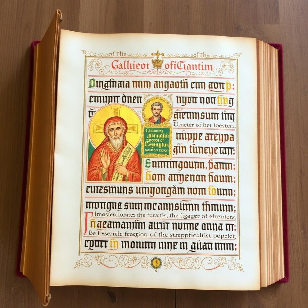 An Old Church Slavonic illuminated manuscript